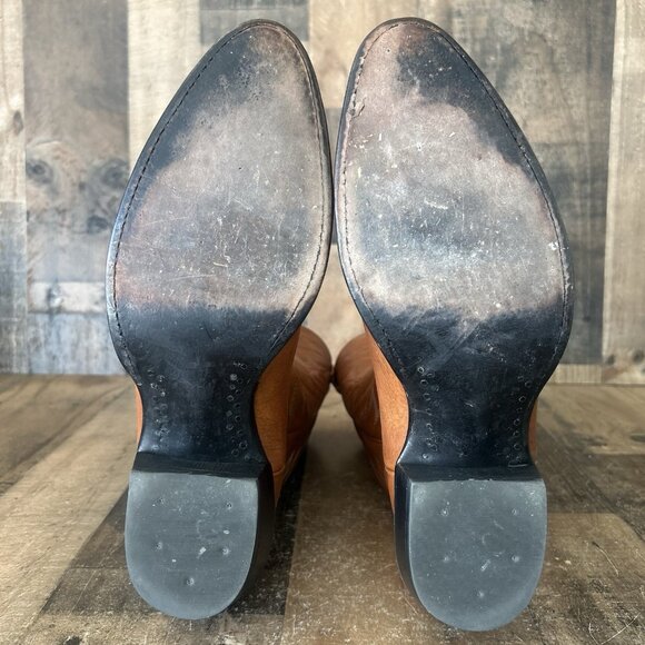 Nocona Round Toe Brown Western Cowboy Boots Mens 10.5 D - Picture 2 of 12